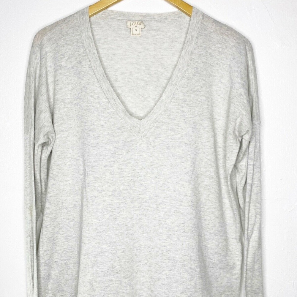 J. Crew Men's Size L Sweater V-Neck Light Cream